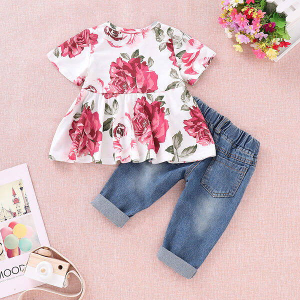 2 piece girls top and jeans