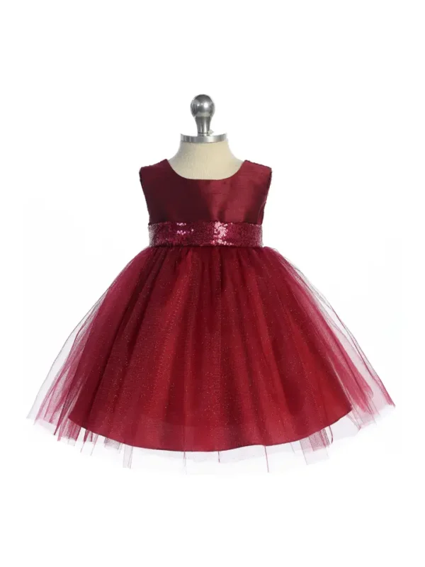 Matching Sequins V Back & Bow Baby Dress - I Saw You First Imaging LLC